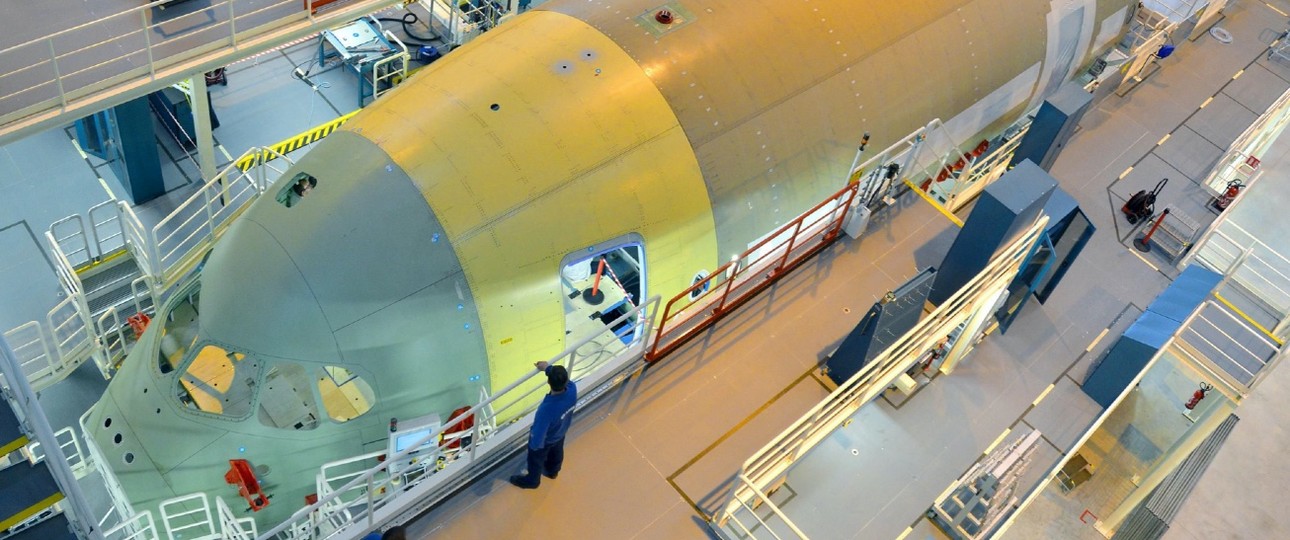 Produktion von Airbus in Saint Nazaire: Vier Tage lang geht nichts mehr.