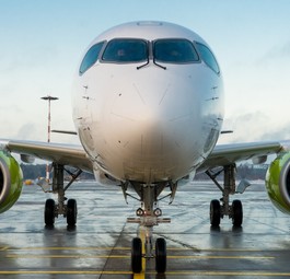 Airbus A220-300 von Air Baltic: Fliegt bald auch für Air Dolomiti.