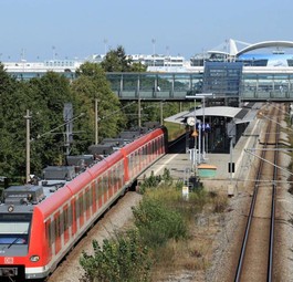S-Bahn-Station Besucherpark: Der Flughafen München ist drei Wochen ohne Bahn-Anschluss.