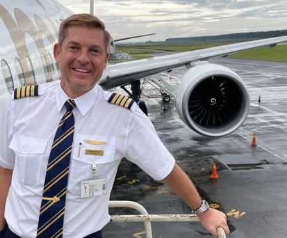 Kapitän Holger Giebson: Wollte sich nicht zum Airbus-A380-Piloten umschulen lassen.