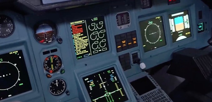 Ein Blick ins Cockpit der neuen Tu-214.