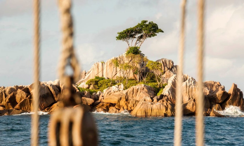 Ave Maria Felsen auf den Seychellen