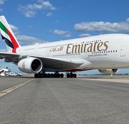 Airbus A380 vom Emirates: Selber nicht genug Platz für alle Inspektionen.