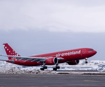 Airbus A330 von Air Greenland bei der Landung in Nuuk: Die Sicherheit des Frachtbereichs reicht nicht aus.