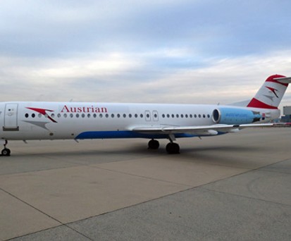 Fokker 100 von Austrian Airlines