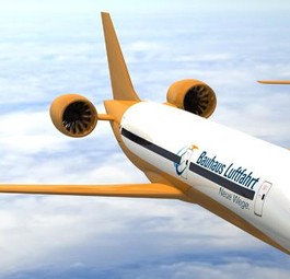 Der Ce-Liner wird 30 Tonnen mehr wiegen als ein Airbus A320. Deshalb braucht er mehr Auftrieb. Den bringt die speziell geformte Tragfläche, den die Forscher C-Wing nennen.