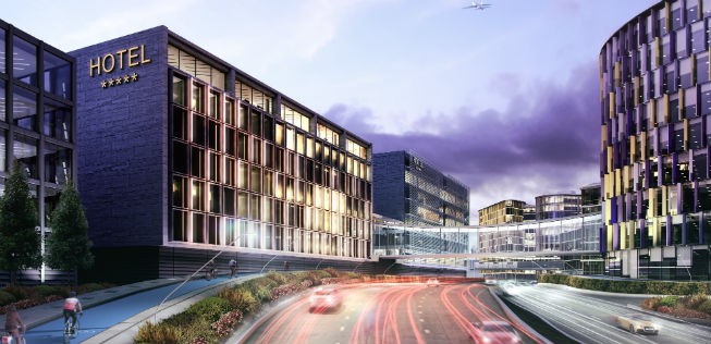 Ein Eindruck, wie der neue Eingang zu den Terminals aussehen würde.