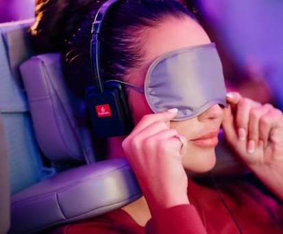 U-Dream-Headrest im Einsatz: Aktuell nur auf drei Airbus a350 verfügbar.