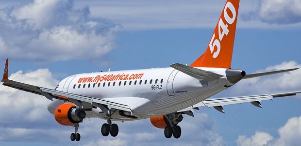 Embraer von Fly540: Fastjet will die Airline in Angola und Ghana umstrukturieren.