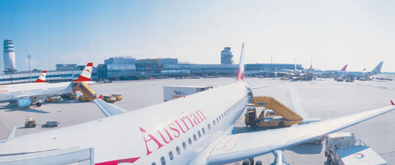 Flughafen Wien: Von hier aus gibt es die One-Way-Flüge nach Österreich.