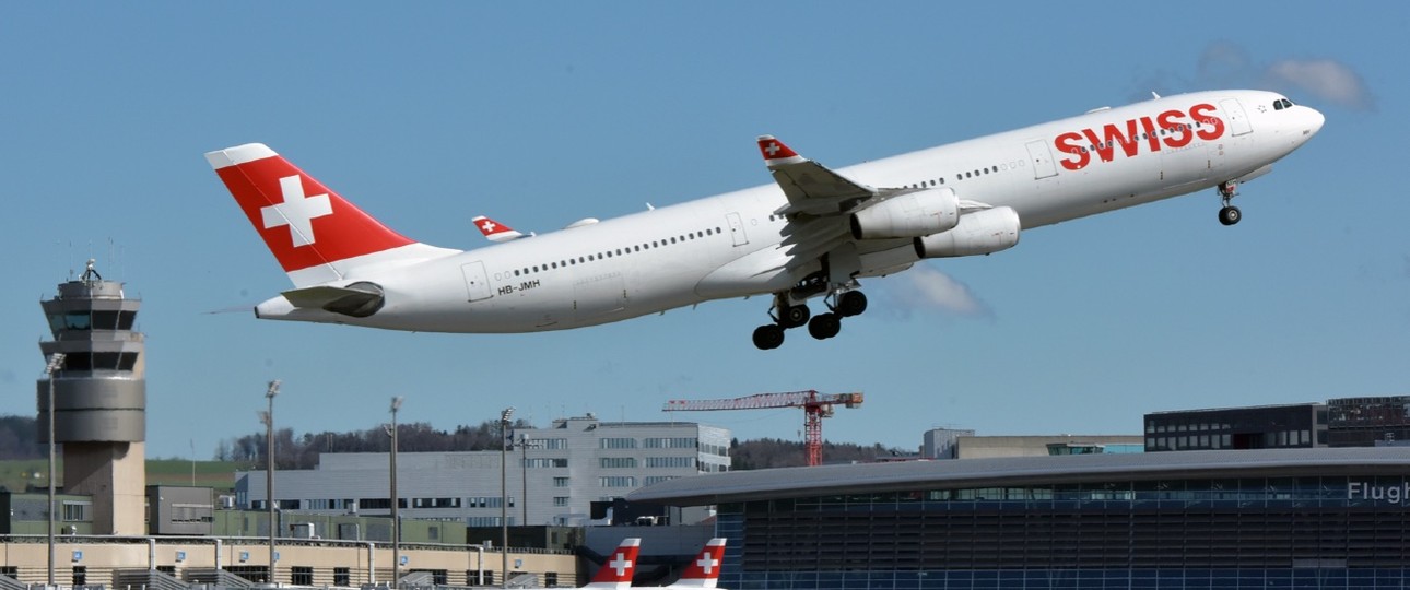 Airbus A340 von Swiss: Vorerst seltener nach Osaka als geplant.