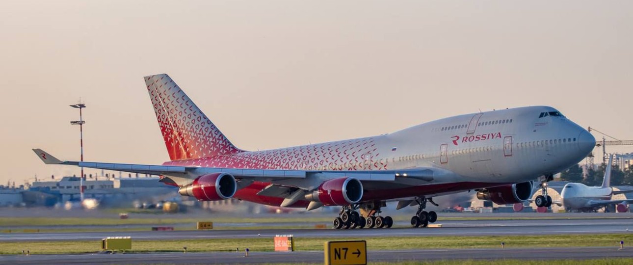 Boeing 747-400 von Rossiya: Wieder in der Luft.