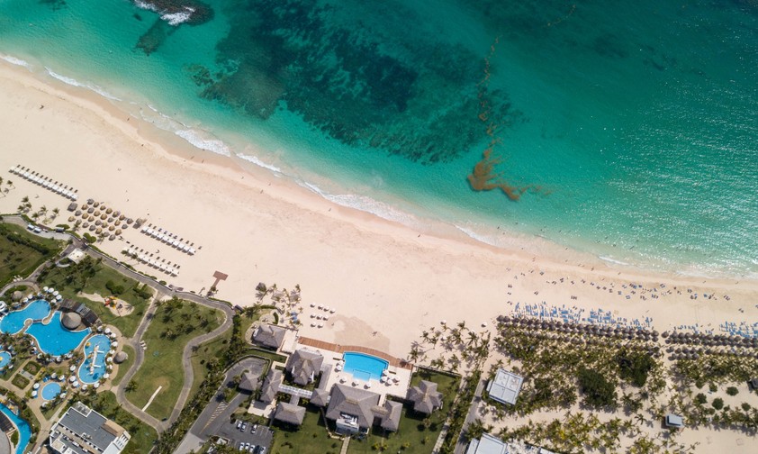 Punta Cana aus der Luft: Wieder ab Düsseldorf erreichbar.