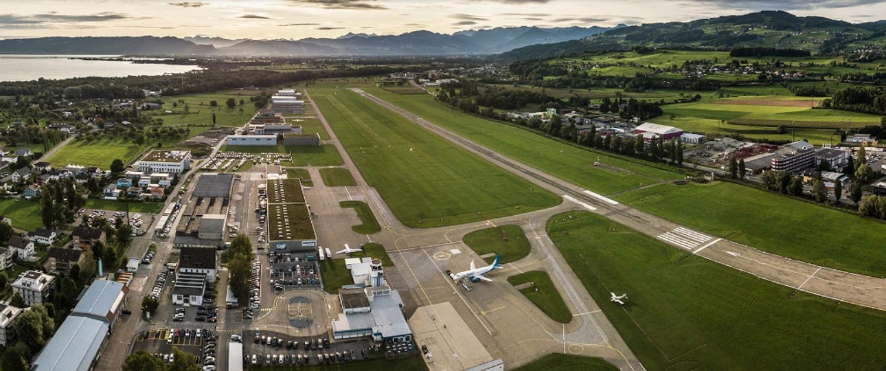 Der Flughafen St. Gallen-<span style="font-weight: 400;">Altenrhein steht bei der Dekarboniserung auf Stufe 1.</span> Der Airport ist aber zum ersten Mal dabei.