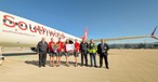 Southwind Airlines am BER: Die Airline ist mit Sonderflügen zur ITB nach Berlin gekommen.