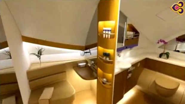 Das Ankleidezimmer in der Toilette