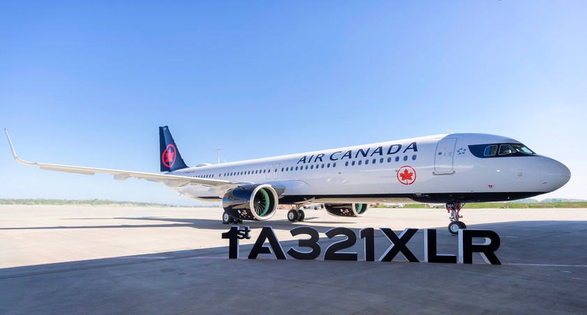 Der erste Airbus A321 XLR von Air Canda: Er trägtd as passende Kennzeichen C-GXLR.