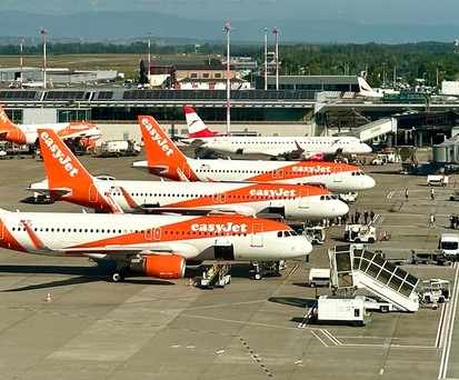 Flughafen Basel/Mulhouse: Easyjet ist eindeutig Marktführer.