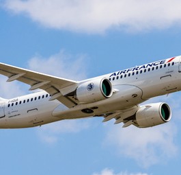 Ein Airbus A220 von Air France: Die Fluggesellschaft beantwortet keine Kundenanfragen mehr per Twitter.