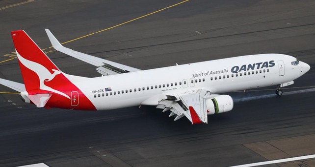 Boeing 737-800 von Qantas: Das Flugzeug mit der Kennung VH-XZK ist mit einem falschen Abfluggewicht gestartet. 