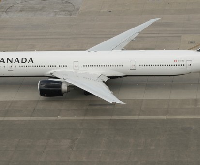 Eine Boeing 777 von Air Canada: Solch ein Jet beförderte die wertvolle Fracht.