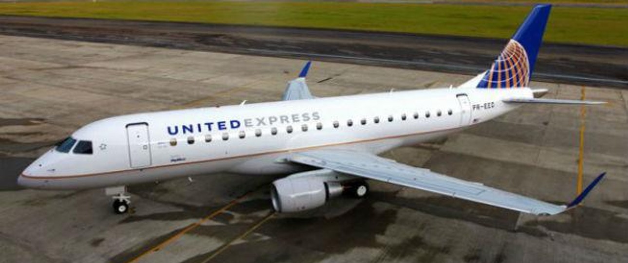 Embraer E 175 von United Express: Skywest fliegt für die große Airline.