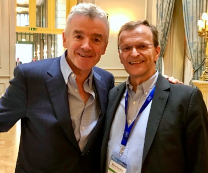 Michael O'Leary und Redakteur Michael Csoklich nach dem Interview.