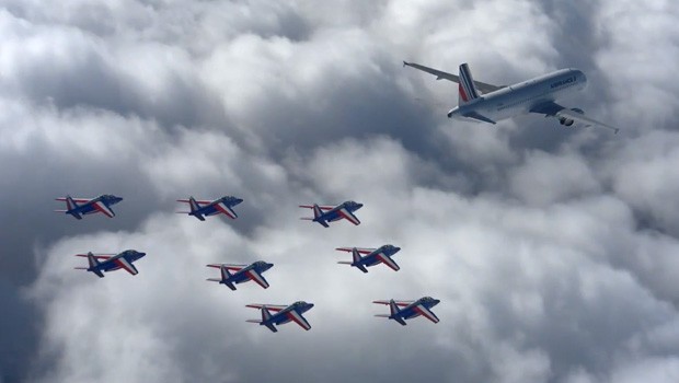 Begleiteter Air-France-Jet: Besonderer Anlass