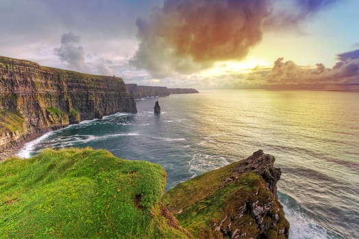 Klippen von Moher bei Sonnenuntergang