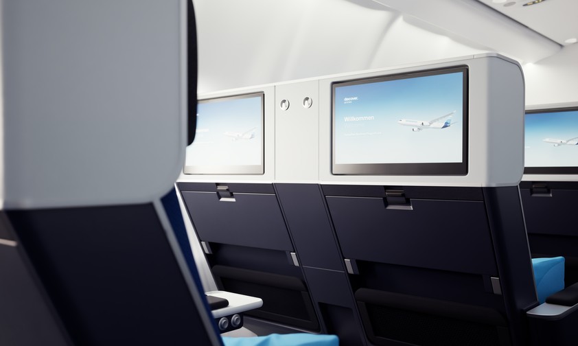 Discover Airlines Ocean Blue Premium Economy Class 5