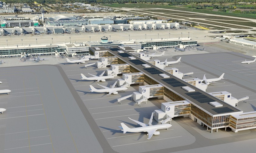 flughafen muenchen lufthansa ausbau t2