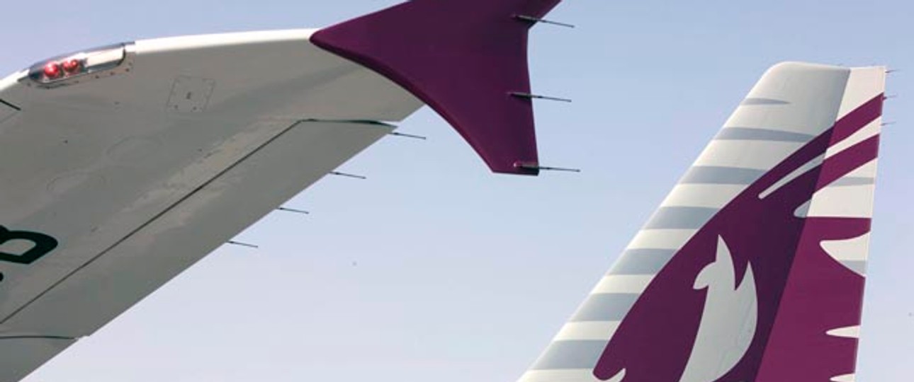 Flieger von Qatar Airways: Die Golfairline ist von Trumps Einreisebann stark betroffen.