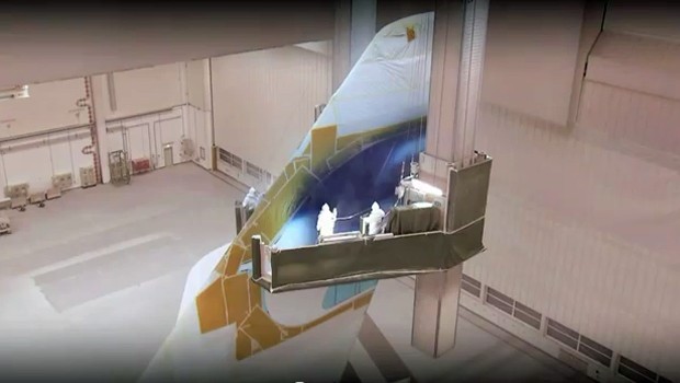 Um zu demonstrieren, dass man mit dem Superjumbo Neues bietet, wurde er mit einem neuen Design versehen.