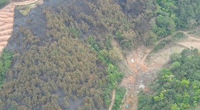 Absturzstelle: Hier prallte der Jet ins Gebirge. 
