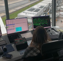 Aussicht aus dem Vorfeldtower: Alles im Blick.