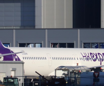 Der erste Airbus A321 Neo für HK Express: Trägt die neue Bemalung.