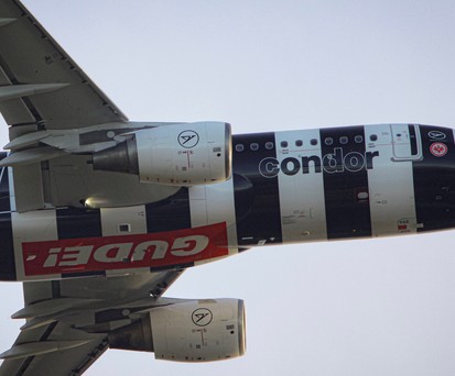 Airbus A320 D_ASGE von Condor: Durfte nicht mehr in Frankfurt landen.