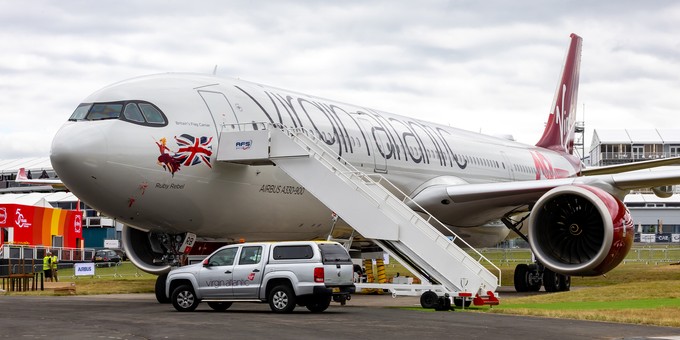 Ebenfalls auf Platz 8: Virgin Atlantic mit fünf A330-900.