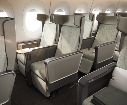 Die Premium Economy im Airbus A350 ULR: Hier hat Qantas in ...