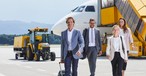 Reisende am Flughafen Klagenfurt: Der Airport braucht mehr davon.