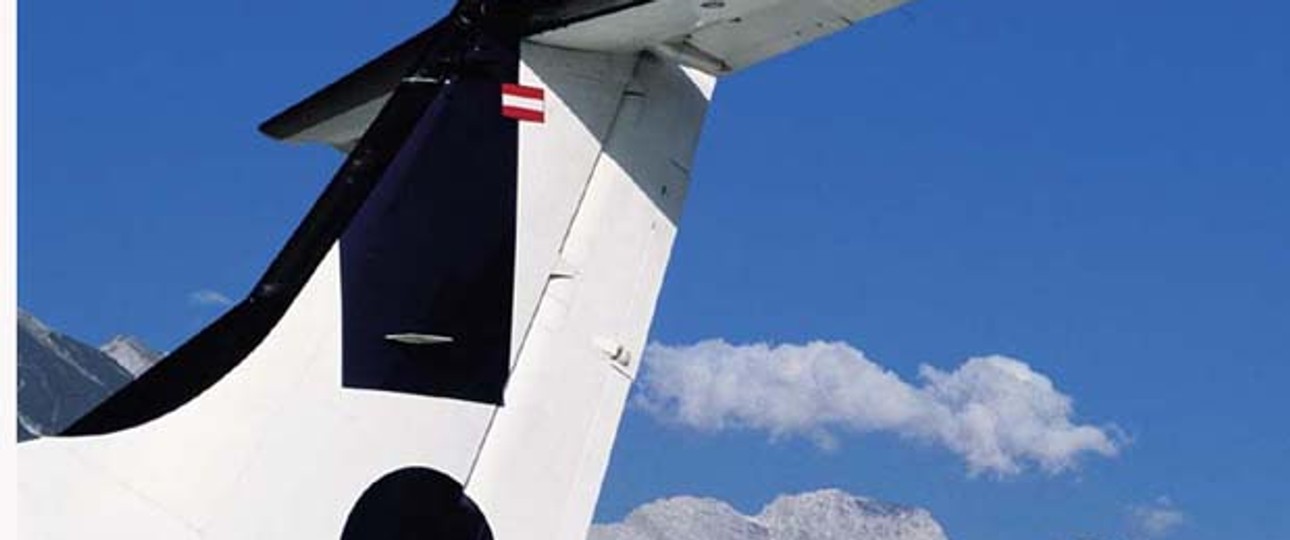 Heckflosse eines Fliegers von Air Alps: Bald neuer Standort.