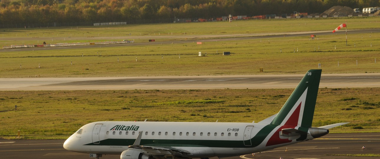 Embraer-Jet von Alitalia: Bald auch in Köln zu sehen.