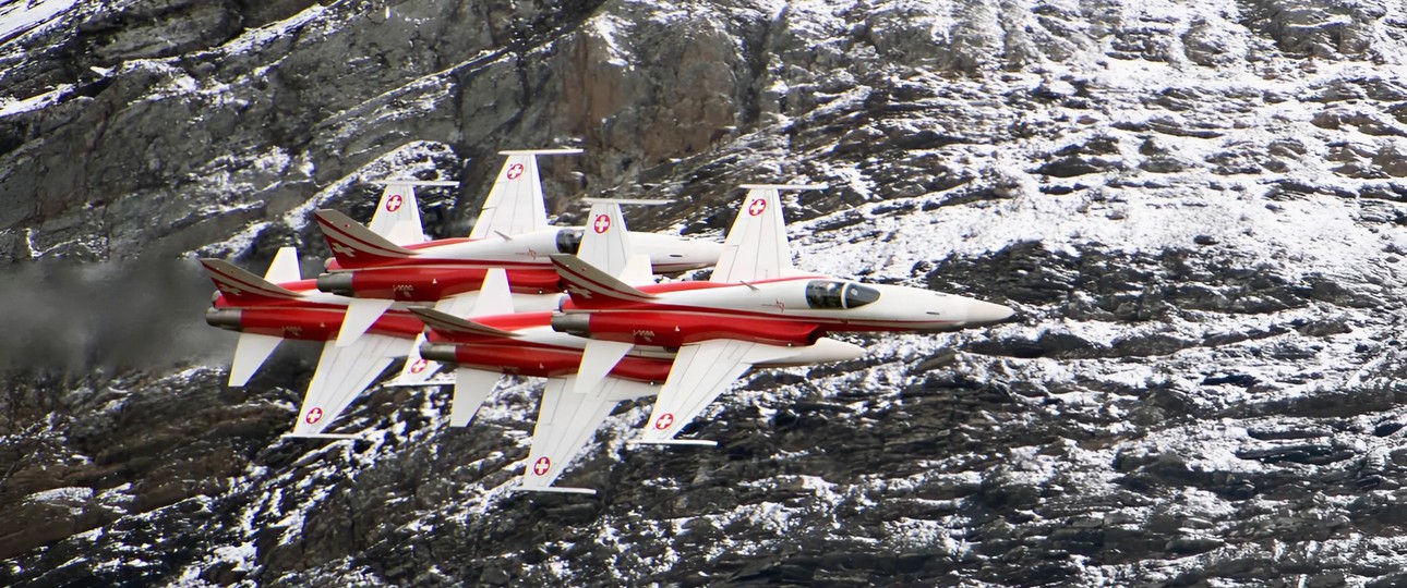 Northrop F-5 der Patrouille Suisse: Heben nicht mehr ab.