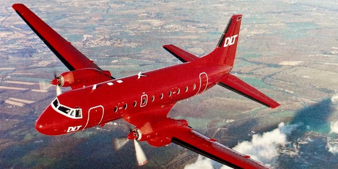 In knallrot operierten Anfang der 1980er Jahre die neuen Hawker-Siddeley HS 748.