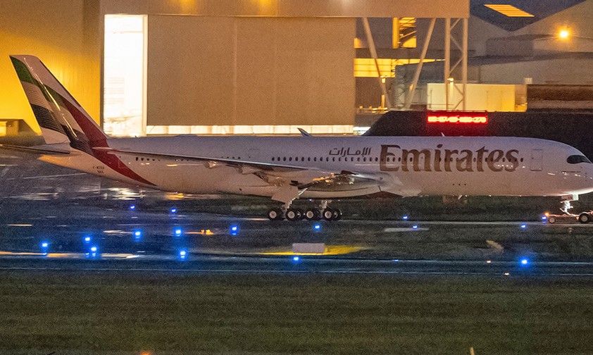 Erster Emirates-A350: Mitte Dezember soll es losgehen.