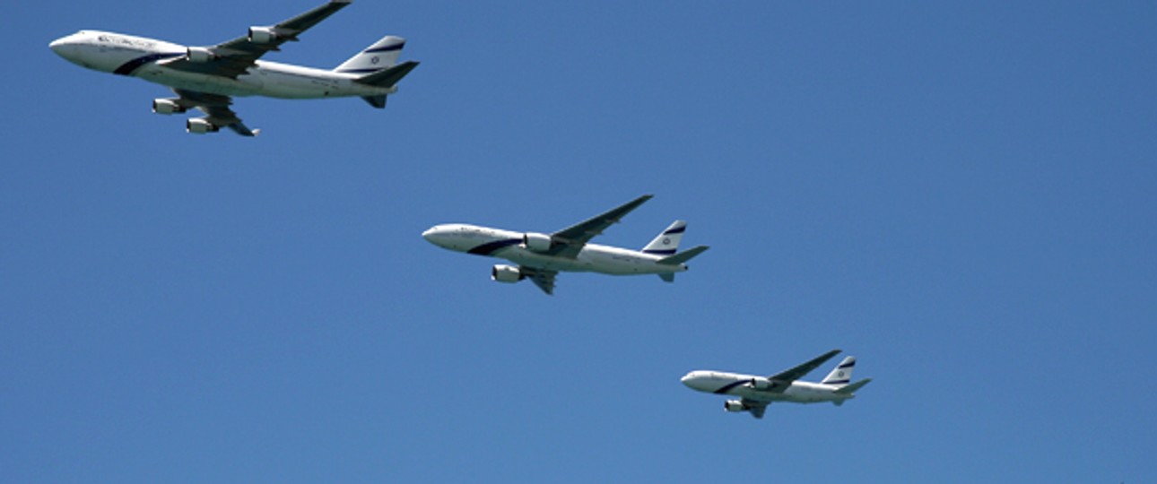 Verschiedene El-Al-Flugzeugtypen in einer Formation: Bald neue Aufgaben für die Crew.