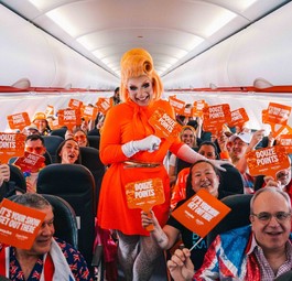 An Bord des Sonderflugs der Superfans zum Eurovision Song Contest 2025: Basel war für die Airline ein Glückstreffer.