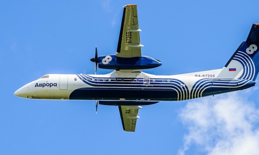 Dash 8 von Aurora Airlines: Es gab Ersatzteile aus den USA.