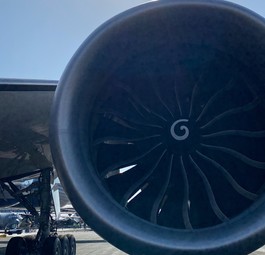 Das GE9X an der Boeing 777-9: Zieht Aufmerksamkeit auf sich.