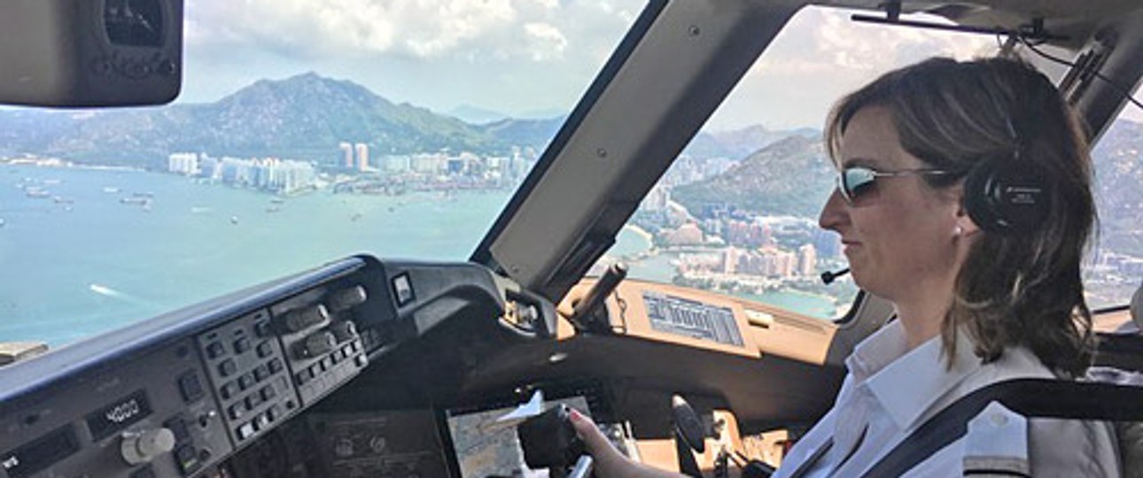 Sabine Aspelmeyer ist First Officer auf der Boeing 777